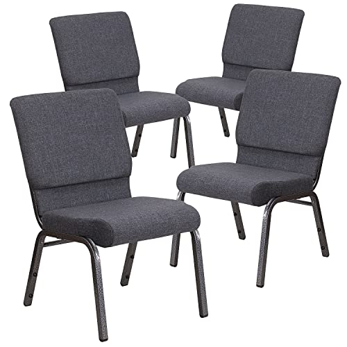 Dark Gray Fabric/Silver Vein Frame