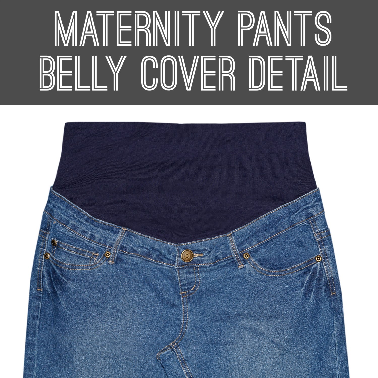 Hybrid & Company Super Comfy Stretch Women's Maternity Bootcut Jeans with Real Pockets - Perfect for Pregnancy Comfort & Everyday Wear