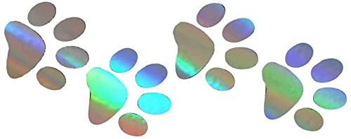 JUZZQ Waterproof Car Stickers - Cute Cat & Dog Paw Print Decals for RV, Auto, Motorcycle Decor | Funny & Creative Footprint Stickers for Cars, Trucks, Laptops | Perfect for Personalizing Vehicles & Gifts