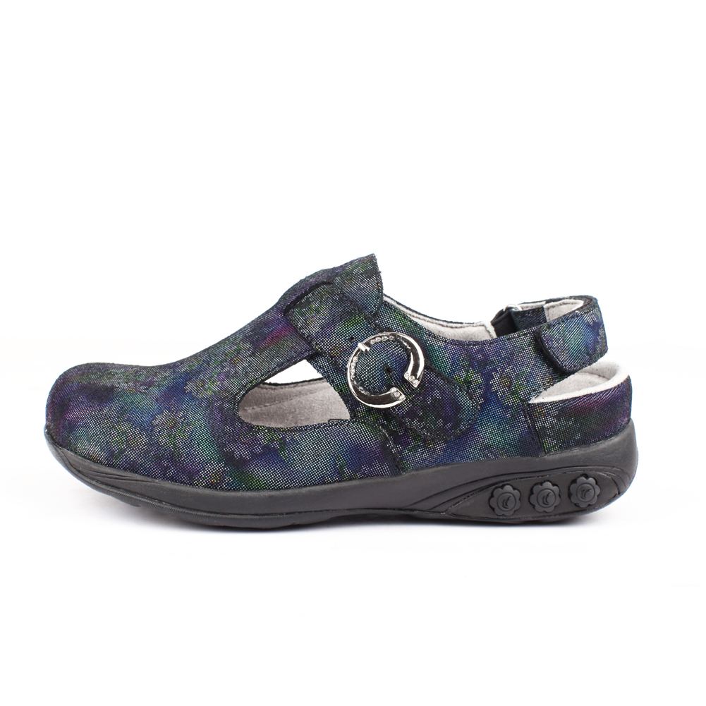 Chloe Women's Adjustable Leather Clog Sandals - Comfortable Slip-On Shoes for Casual Wear & Home Use