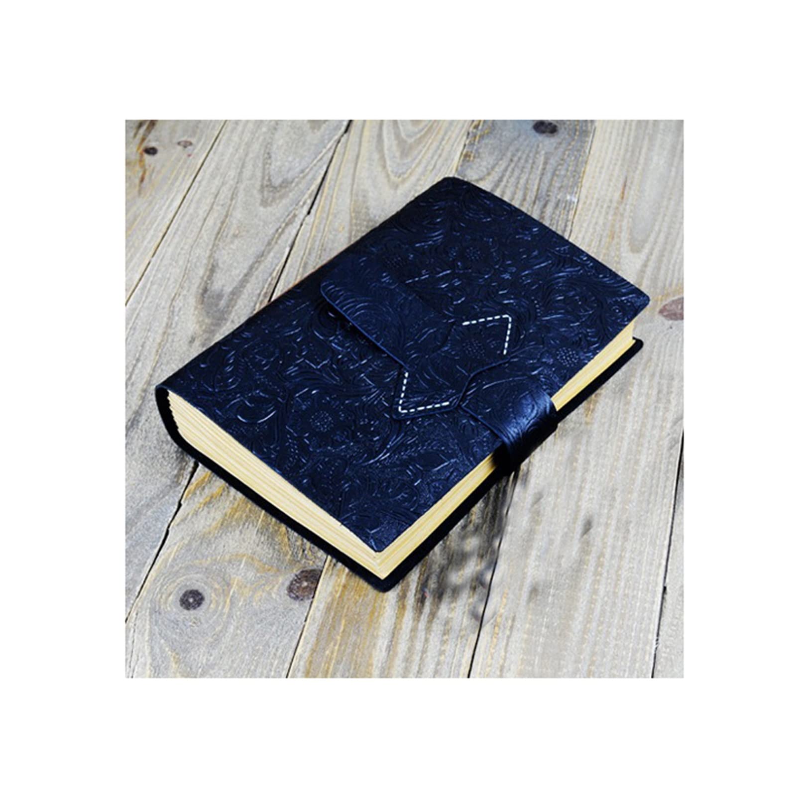 Vintage Handmade Leather Diary Notebook - A5 Sketchbook & Travel Journal (160x218mm) for Writing, Drawing & Note Taking - Perfect Gift for Writers, Artists & Travelers - Office, School & Creative Use