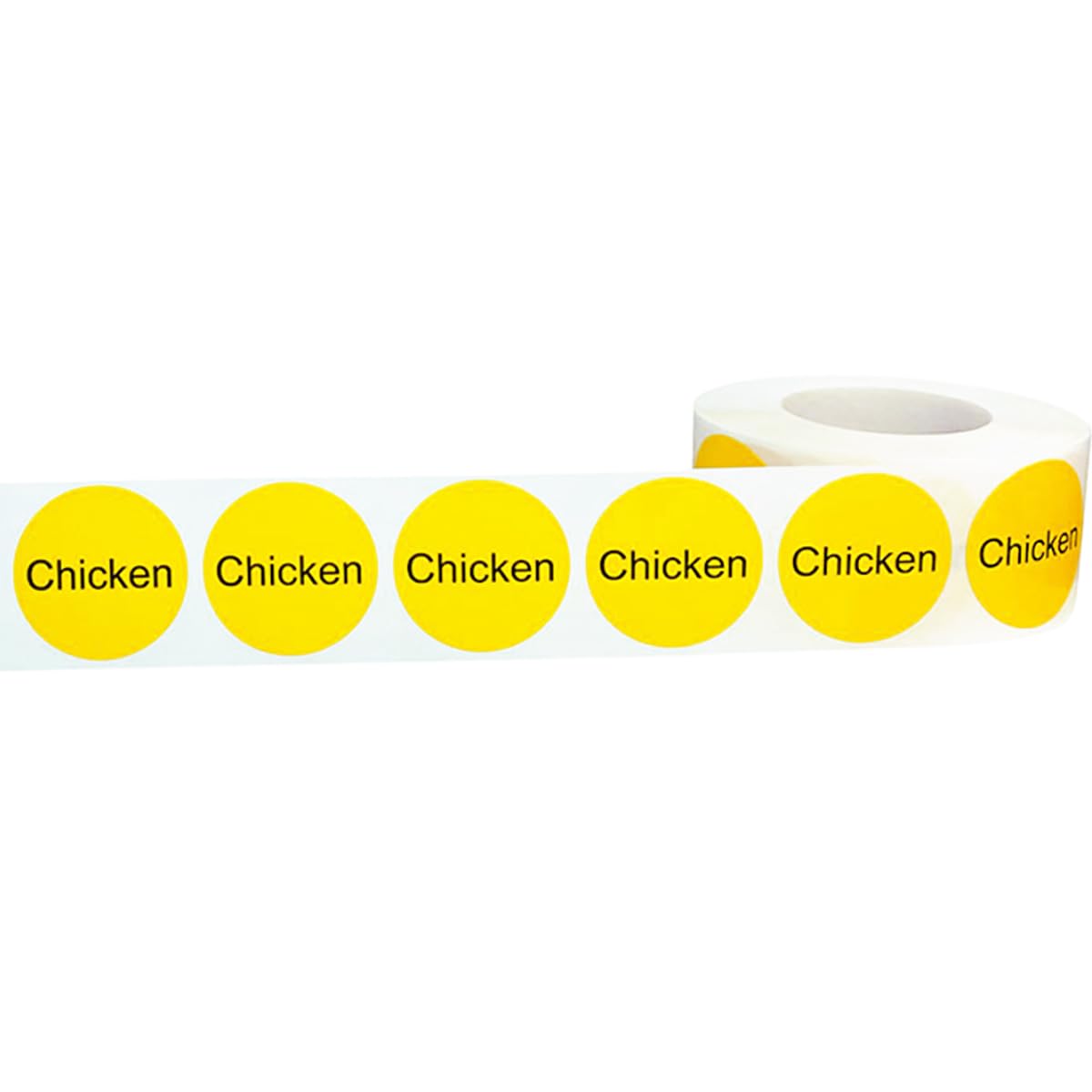 Yellow and Black 1 Inch Round Dot Adhesive Stickers - 500 Pack of Circle Labels for Organizing, Crafting, and Product Packaging