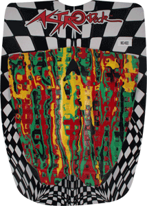 Astrodeck 022 Rasta Traction Pad - Premium Non-Slip Surfboard Deck Grip for Enhanced Performance - Perfect for Surfing, Paddleboarding & Water Sports