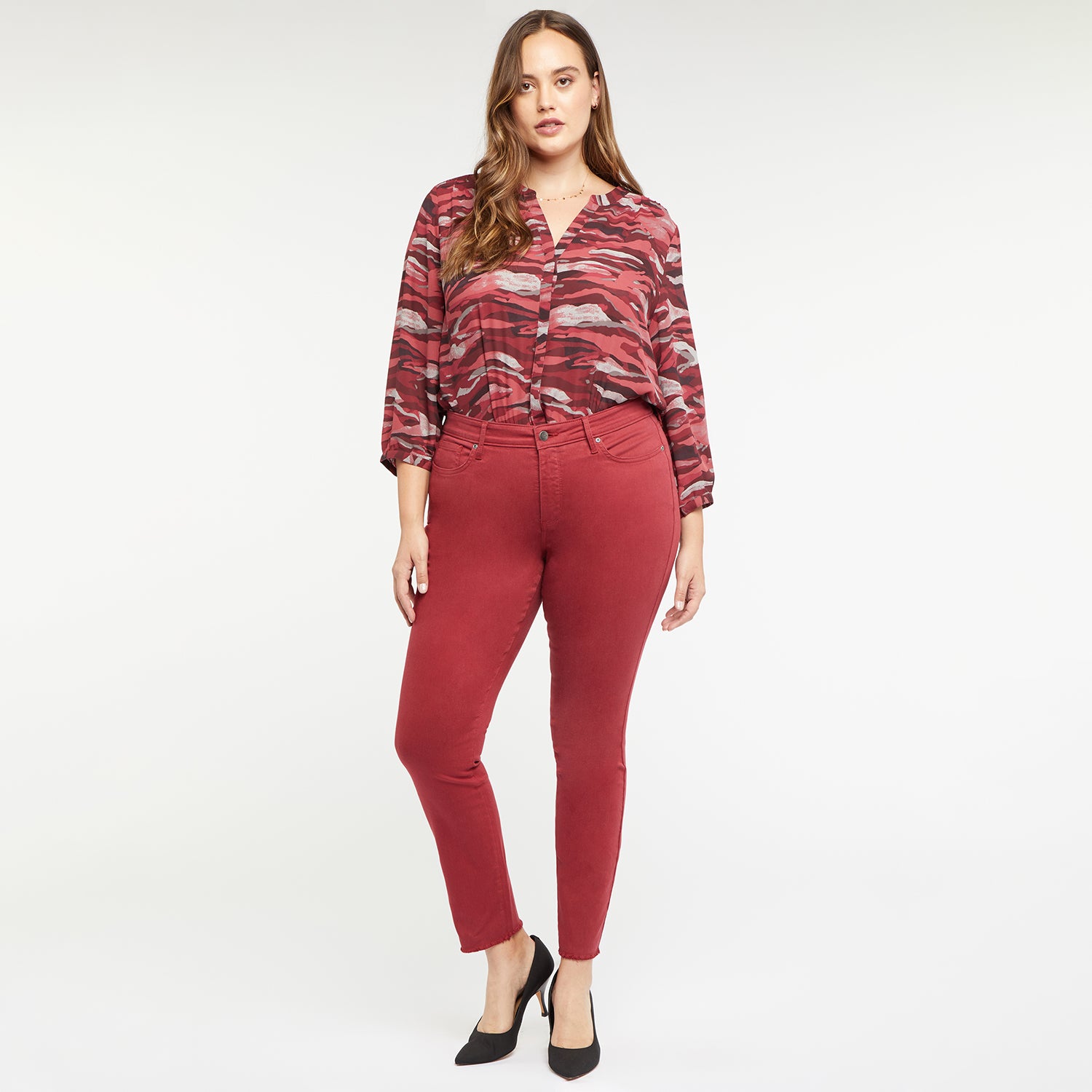Plus Size Ami Skinny Jeans for Women - Boysenberry Wash | High Waisted Stretch Denim Pants for Casual Wear & Night Out