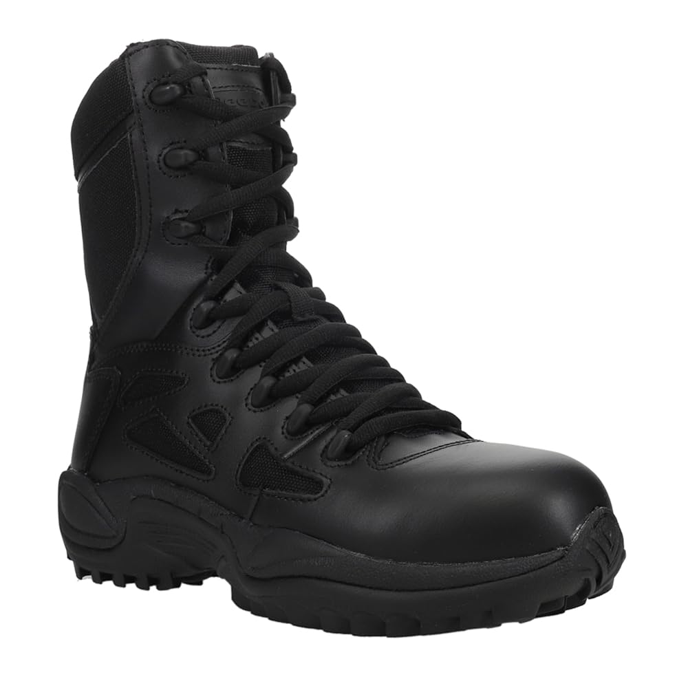 Reebok Women's Rapid Response RB Composite Toe Slip Resistant Work Boots - Lightweight Safety Shoes for Construction, Warehouse & Outdoor Work
