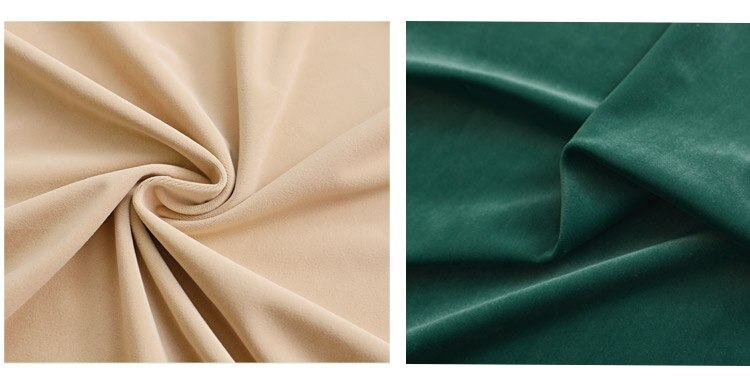 Luxury Velvet Curtain with Lace Border - Green & Beige for Living Room & Bedroom - Elegant Window Treatment for Home Decor