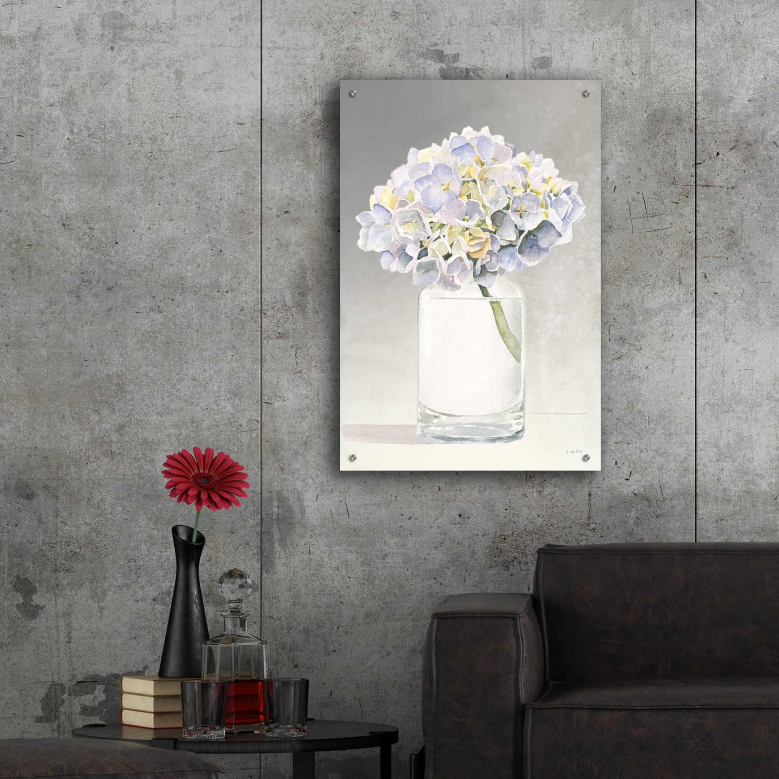 Tranquil Blossoms III by James Wiens - Premium Acrylic Glass Wall Art 24x36 Inches - Modern Floral Painting for Living Room, Bedroom & Office Decor