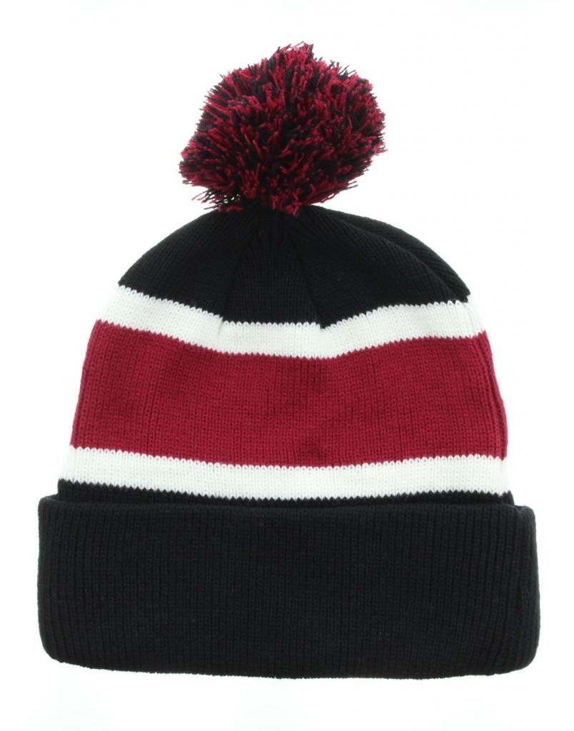 Milani Winter Stripe Thick Pom Beanie with Cuff Skull Cap Hat - Warm Knit Hat for Men & Women - Perfect for Snowboarding, Skiing & Cold Weather Activities
