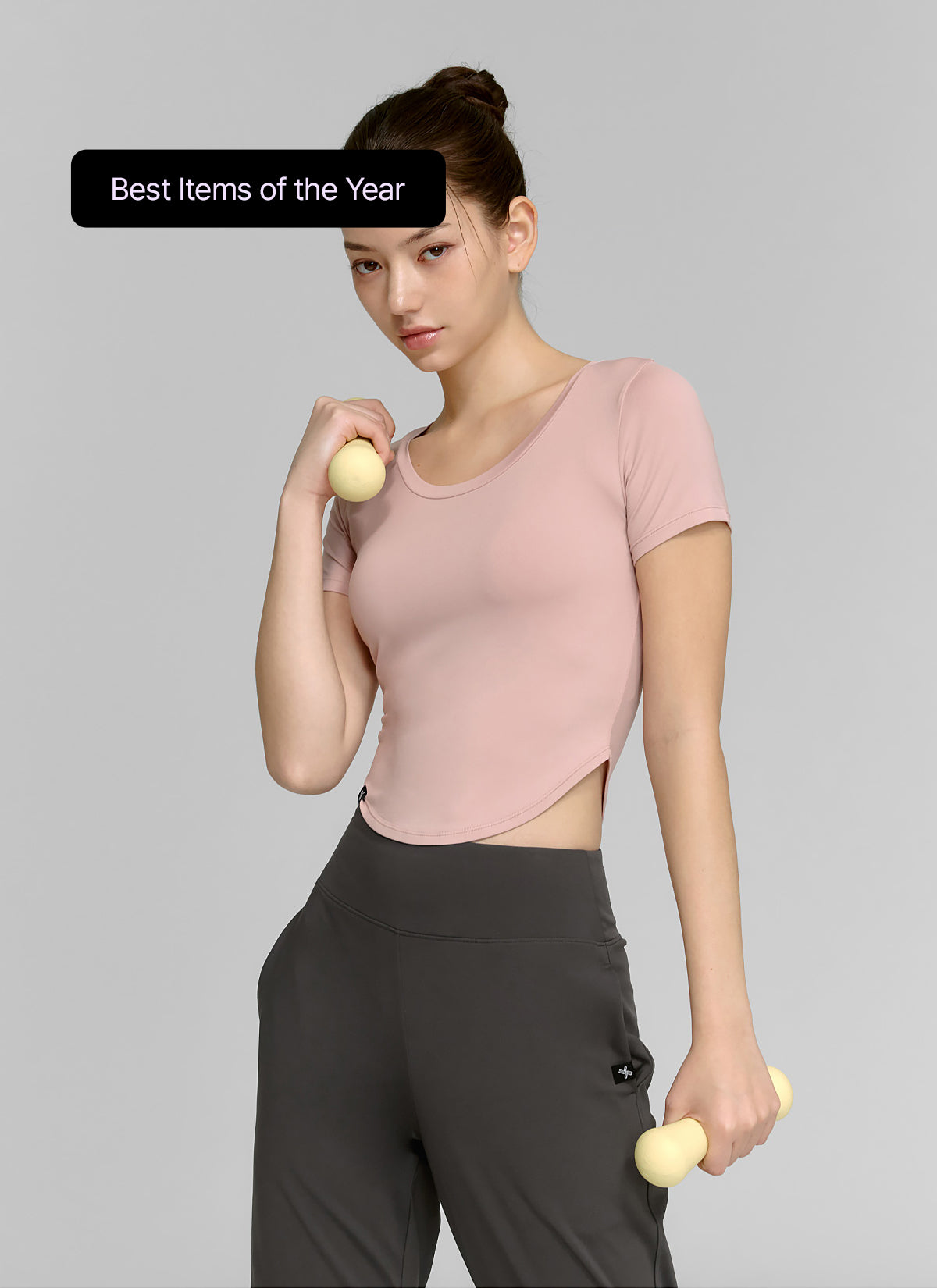 XELLA™ Women's Light Round Crop Top - Soft Stretchy Fit, Breathable Fabric (NEW COLORS) | Perfect for Yoga, Gym Workouts & Summer Outfits