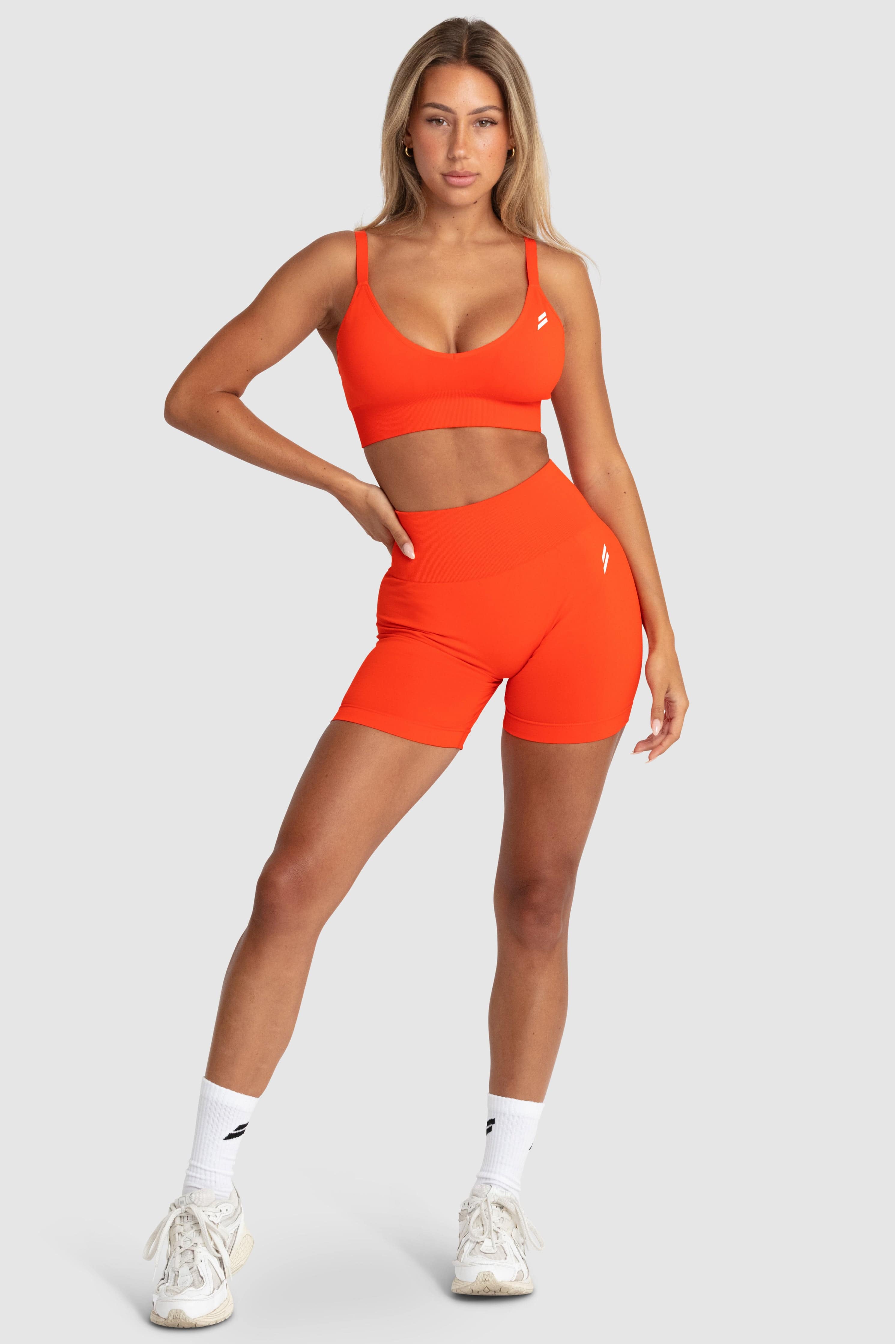 Scrunch 2 Seamless Crop Top - Citrus Charge Color | Women's Workout & Yoga Activewear | Perfect for Gym, Running & Casual Wear