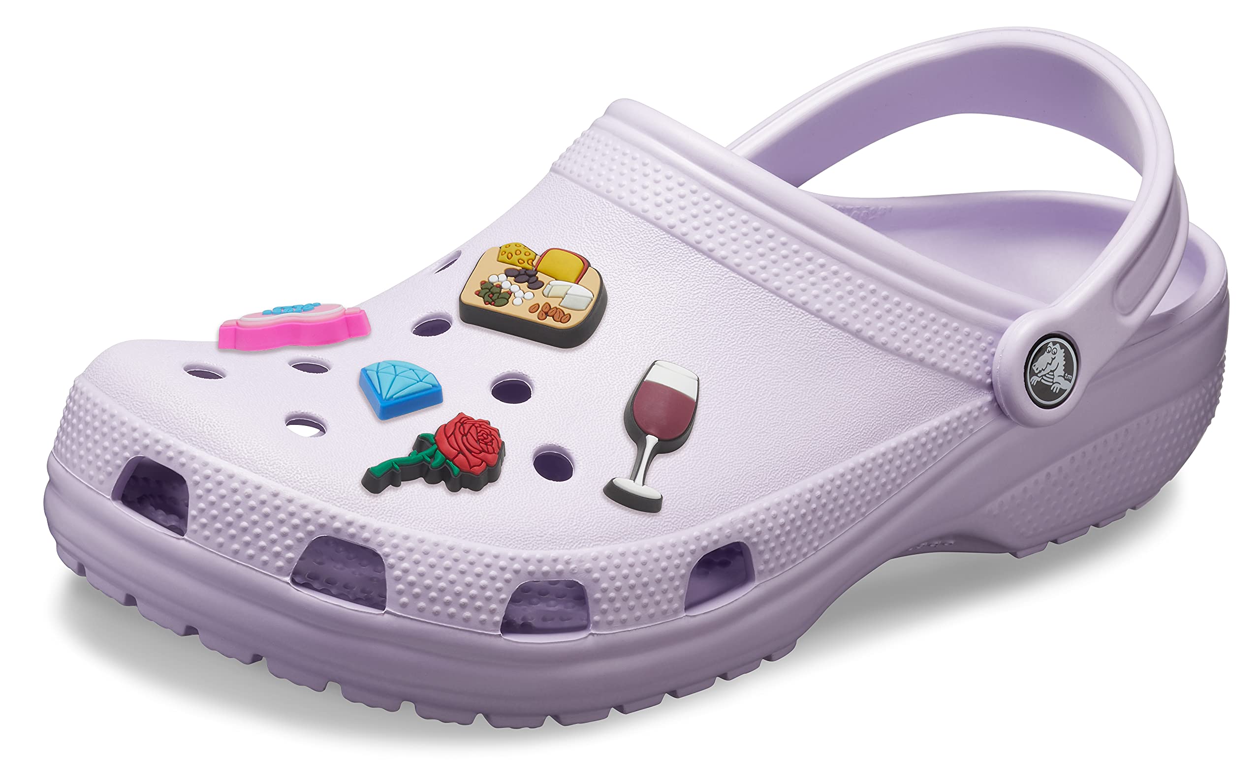 Crocs Classic Clog for Men & Women with 5-Pack Jibbitz Charms - Comfortable Slip-On Shoes for Casual Wear, Work, and Outdoor Activities