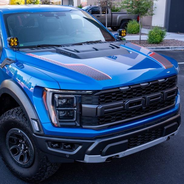 21-25 Ford Raptor SDHQ Built A-Pillar Light Mounts | Heavy Duty Off-Road LED Light Brackets for Ford F-150 Raptor | Perfect for Night Driving & Off-Road Adventures