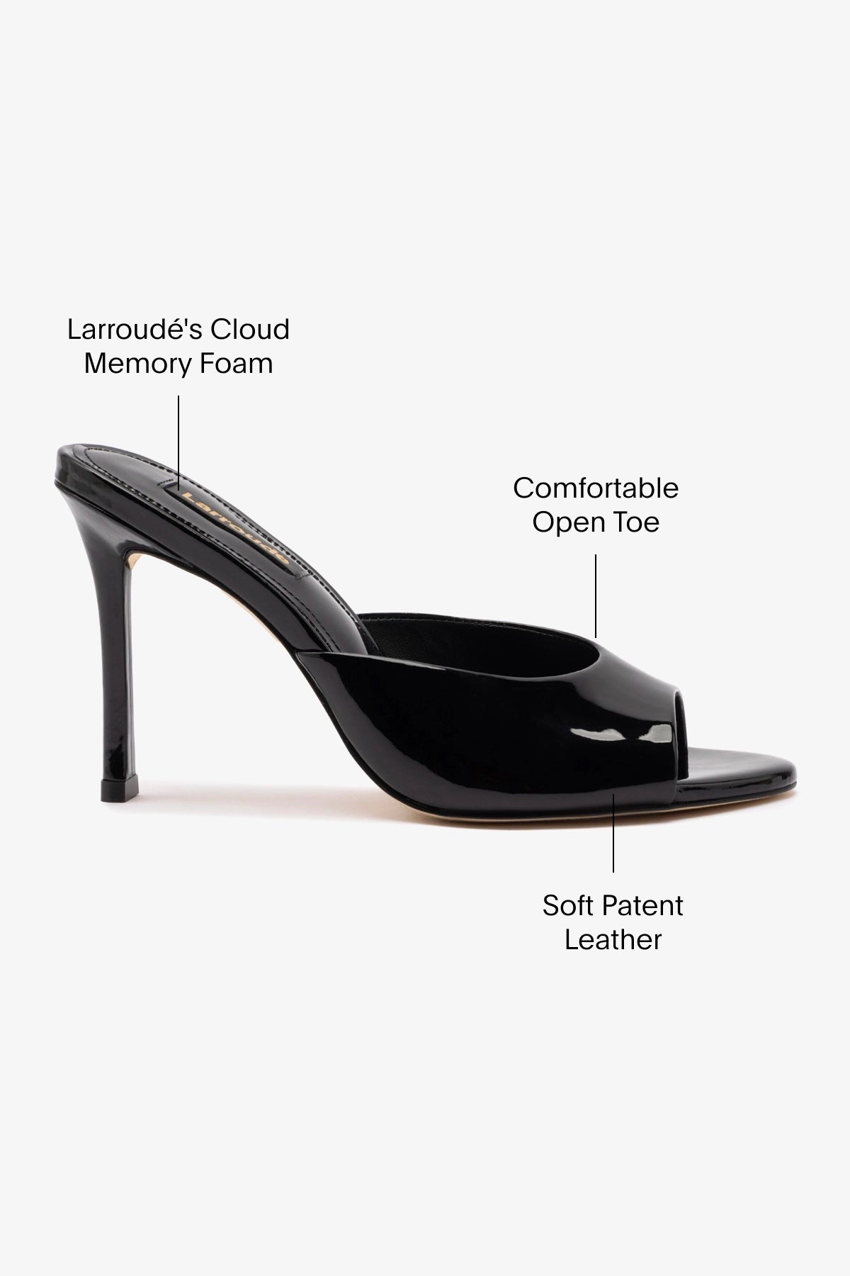 Black Leather Jasmine Hi Mule Women's Shoes - Comfortable Slip-On Loafers for Casual Wear, Office & Everyday Outfits