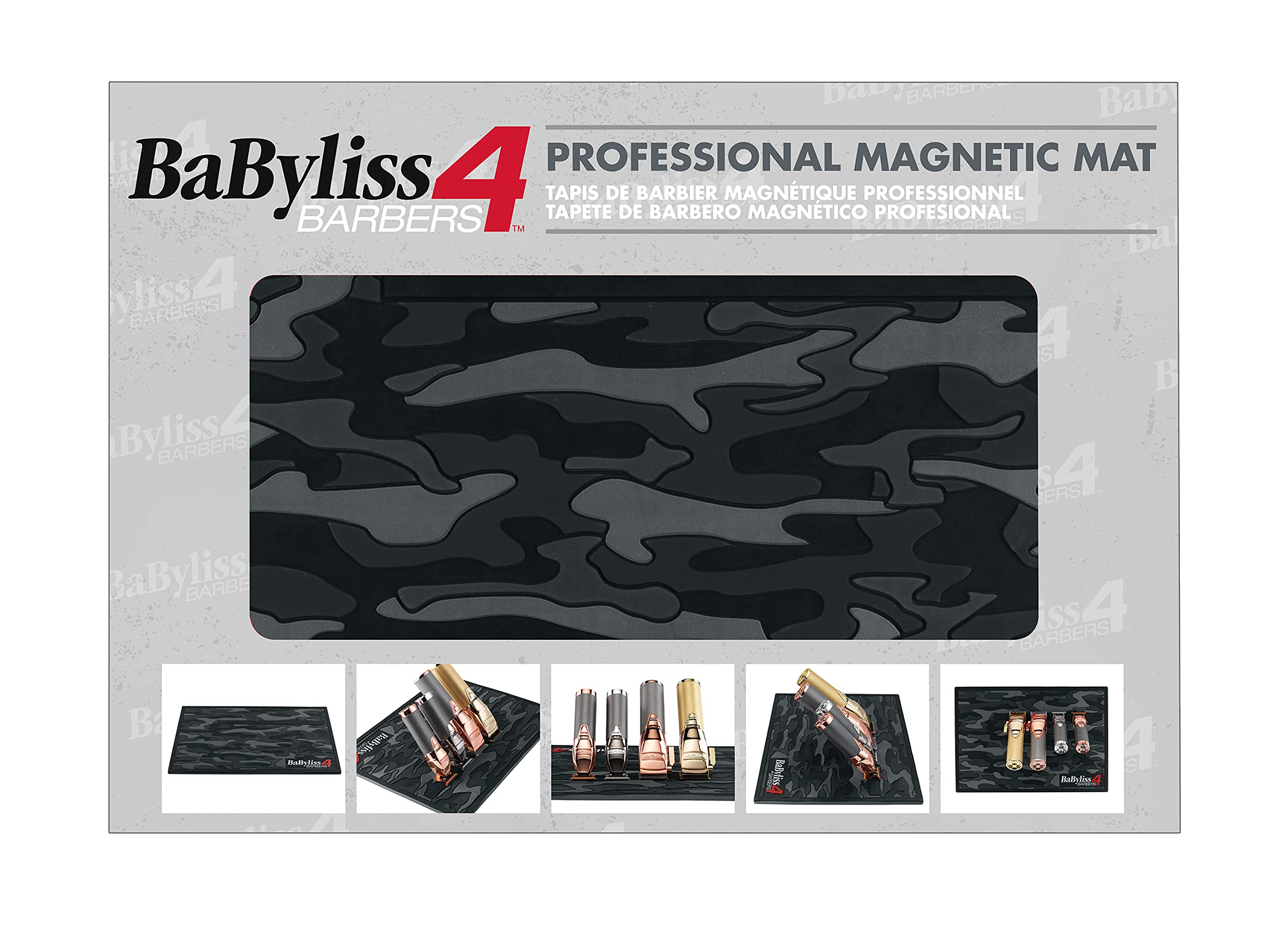 BaBylissPRO Barberology Professional Barber Mat for Hair Cutting & Styling - Non-Slip Salon Floor Mat for Barbershops & Home Use