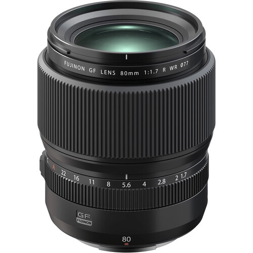 FUJIFILM FUJINON GF 80mm F1.7 R WR GFX Lens - Premium Medium Format Portrait Lens for Fujifilm GFX Cameras - Perfect for Professional Photography, Weddings & Studio Portraits