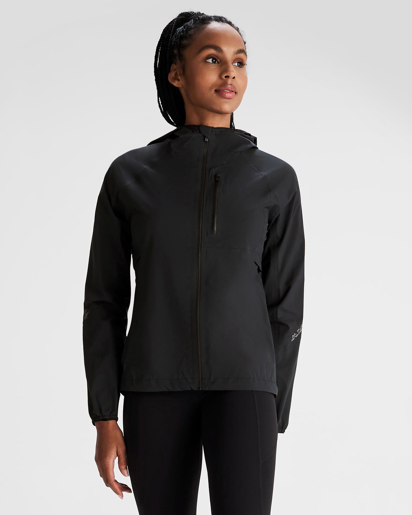 Women's Seeker 2.5L Waterproof Rain Jacket - Lightweight Windproof Outdoor Shell with Hood - Black Stingray Color - Perfect for Hiking, Camping & Everyday Rain Protection