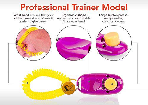 **Dog Training Clicker with Wrist Strap - Pet Training Tool for Cats, Puppies, Kittens & Birds - Easy Clicker Training for Obedience & Behavior (Pink) - Perfect for Home, Park & Outdoor Use**