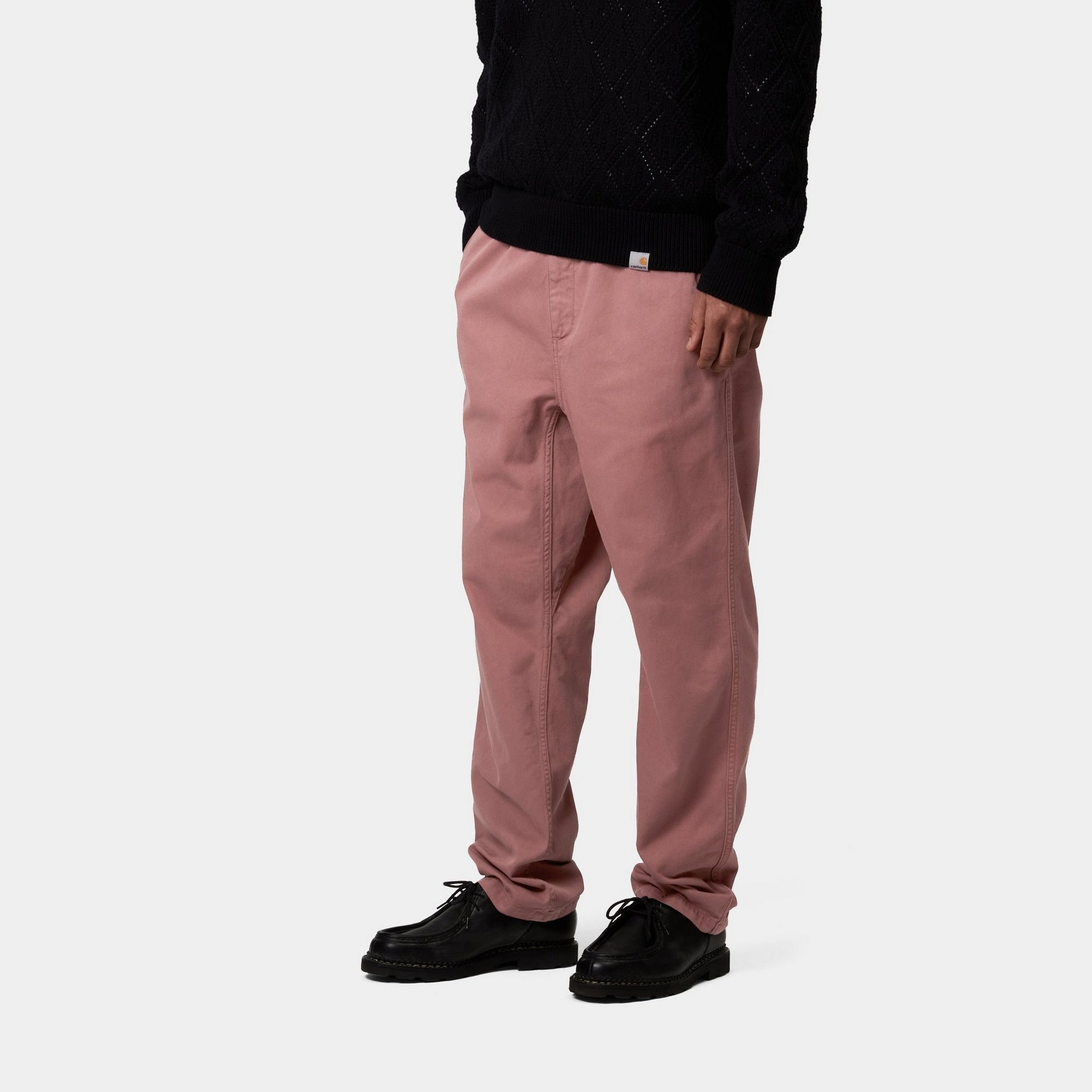 Flint Pant | Women's High-Waisted Trousers in Dusky Pink | Garment-Dyed Cotton Blend | Perfect for Office Wear & Casual Outfits