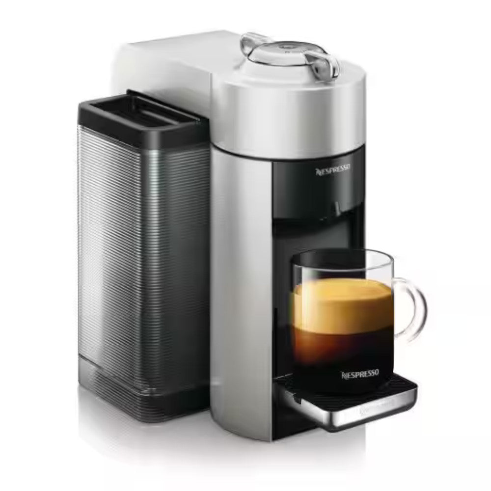 De'Longhi NESPRESSO Vertuo Coffee & Espresso Machine with Aeroccino Milk Frother - Silver (ENV135SAECA) - Perfect for Home & Office Coffee Lovers