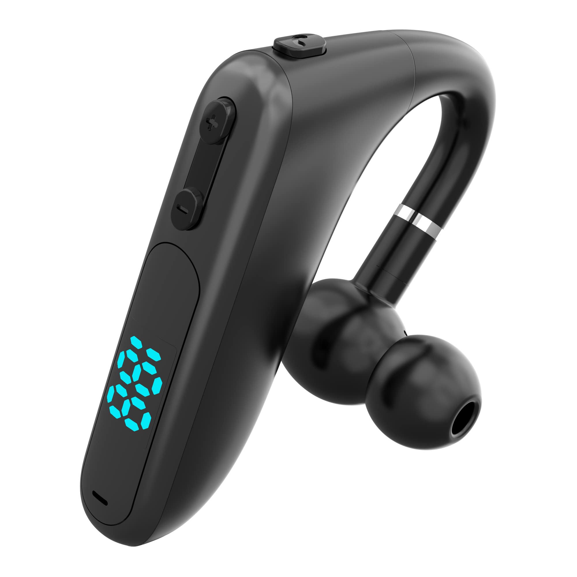 Single Bluetooth Earbud - Wireless Headphone for Workouts, Running & Phone Calls | Compatible with iPhone & Android | Perfect for Gym, Commuting & Outdoor Activities