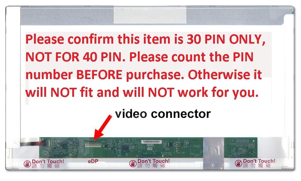 BRIGHTFOCAL LP173WD1(TP)(A1) HD+ 1600x900 LCD LED Screen Replacement Panel - Compatible with Laptop Displays | Perfect for DIY Repair & Screen Upgrades