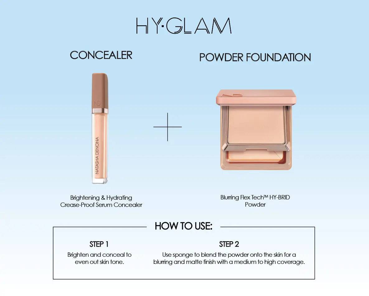 HY GLAM Powder Foundation - Long Lasting Matte Finish, Oil Control & Full Coverage Makeup for Flawless Skin | Perfect for Daily Wear, Special Occasions & Photography