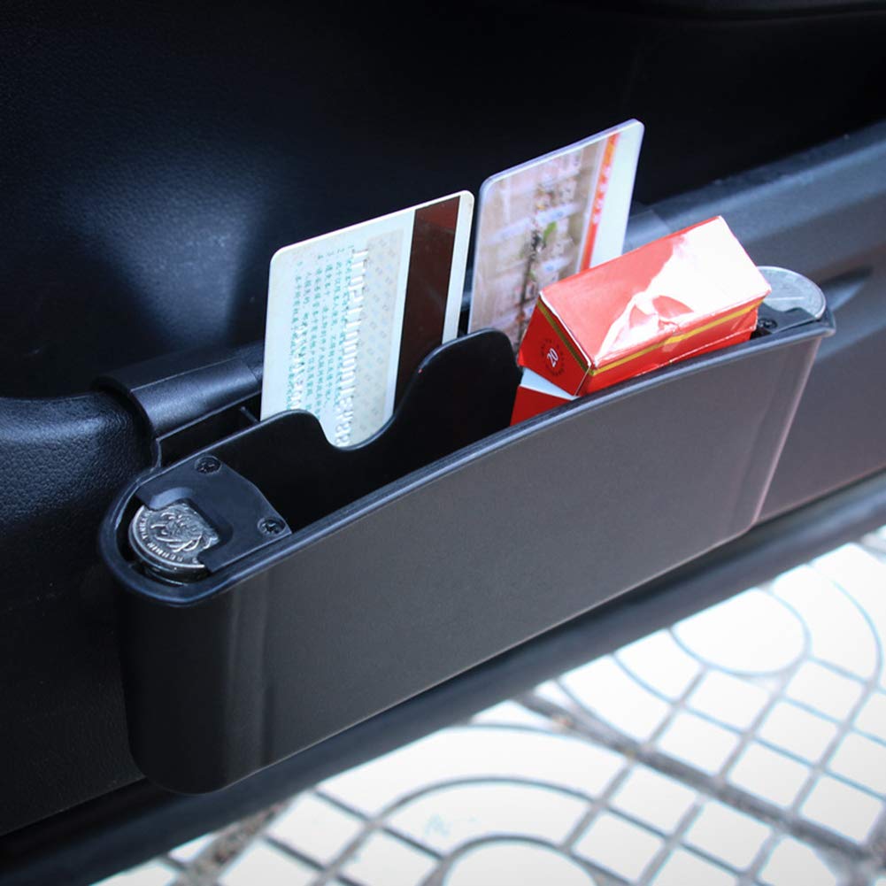 Car Door Side Hanging Trash Bin - Plastic Car Organizer with Phone Holder & Storage Box - Perfect for Road Trips, Commuting & Keeping Your Vehicle Clean