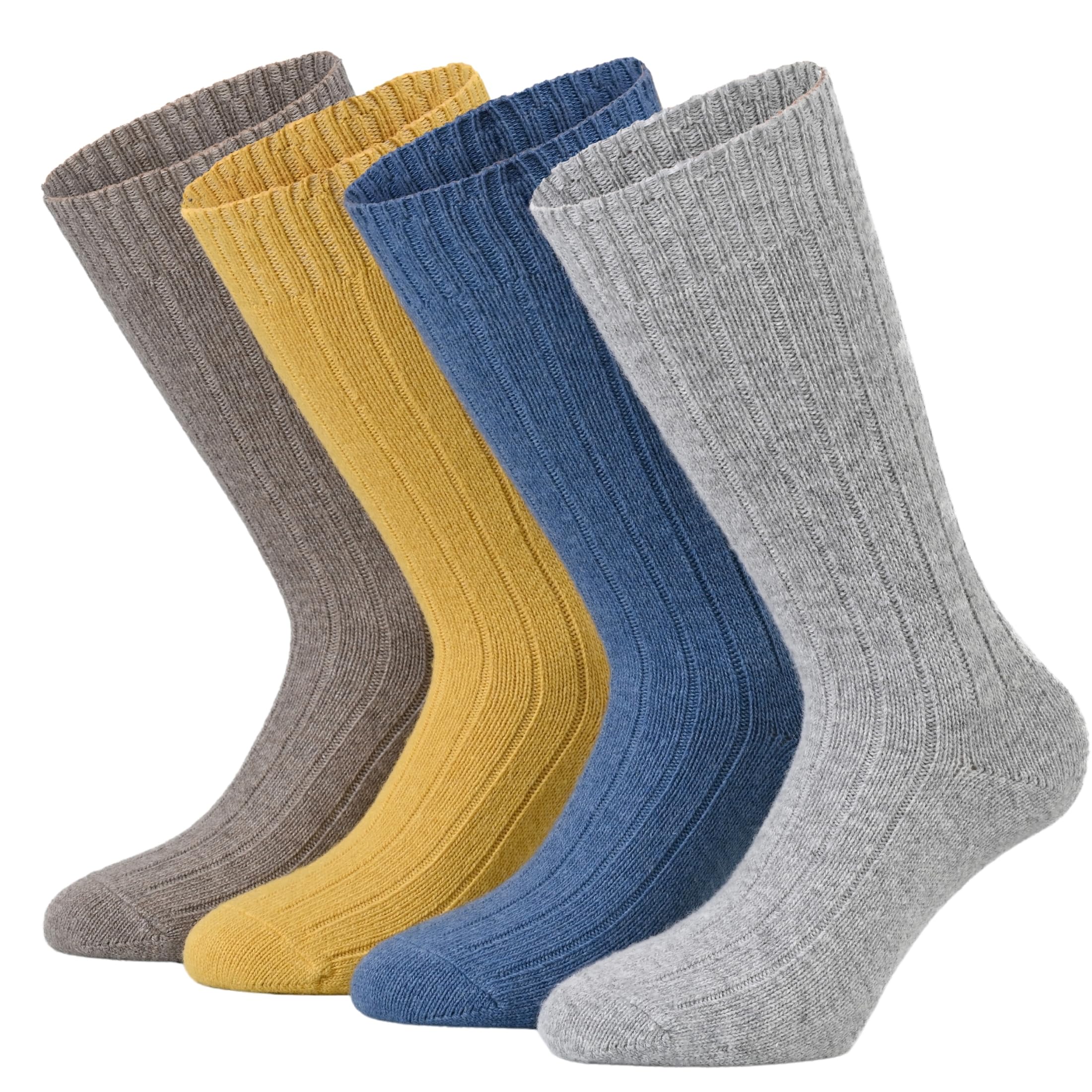 Premium Men's Cashmere Wool Socks - Ultra Soft Winter Thermal Socks for Men | Warm & Comfortable for Indoor, Outdoor & Office Wear
