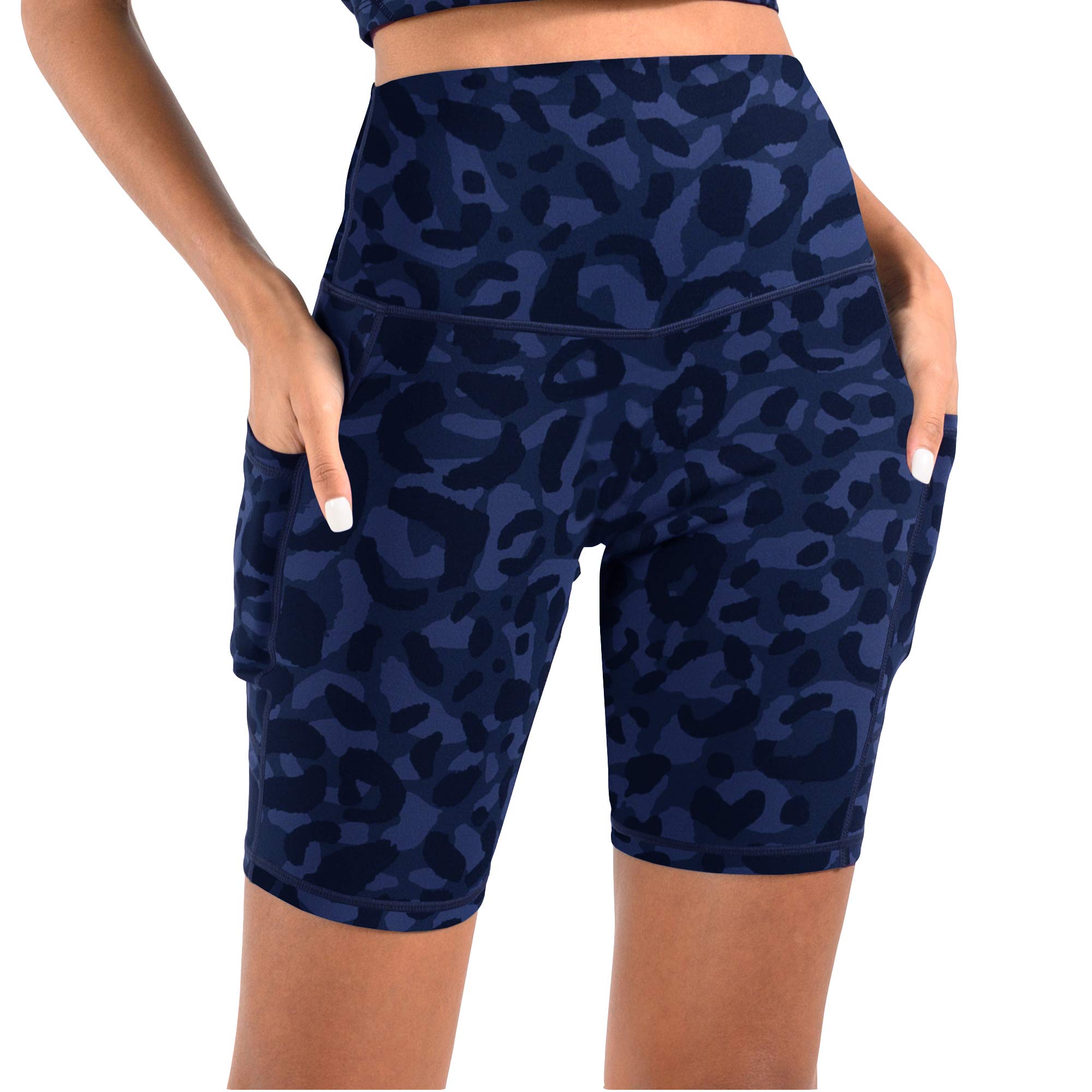 Telamon High Waist Yoga Shorts for Women - Compression Workout Running Shorts with Deep Pockets | Perfect for Gym, Cycling & Active Lifestyle
