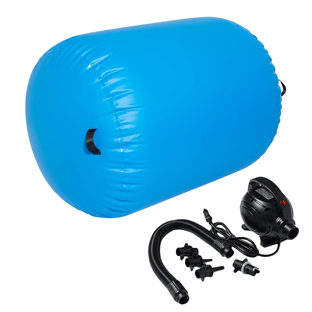 Syellowafter Air Roller - Inflatable Yoga & Fitness Balance Trainer for Core Strength, Gymnastics, and Stability Workouts - Gym Cylinder Column with Pump - Perfect for Home Workouts, Pilates, and Physical Therapy