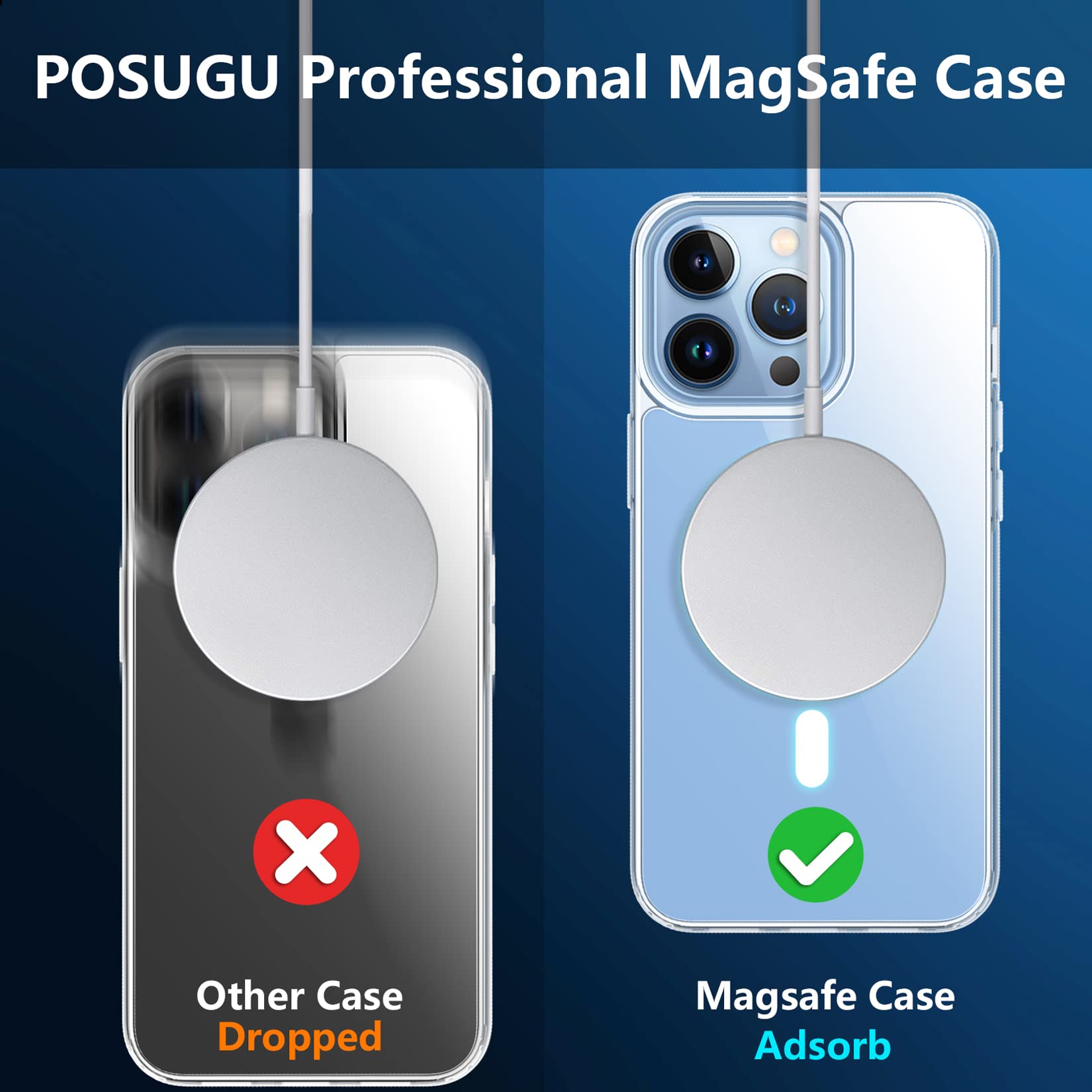 Ultra Clear Magnetic Case for iPhone 13 Pro (6.1