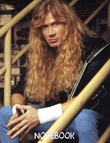 **Dave Mustaine Metallica Music Lined Notebook – Rock Themed Journal for Christmas, Thanksgiving & Birthday Gifts for Girls, Boys & Kids – Perfect for School, Songwriting & Music Fans #658**