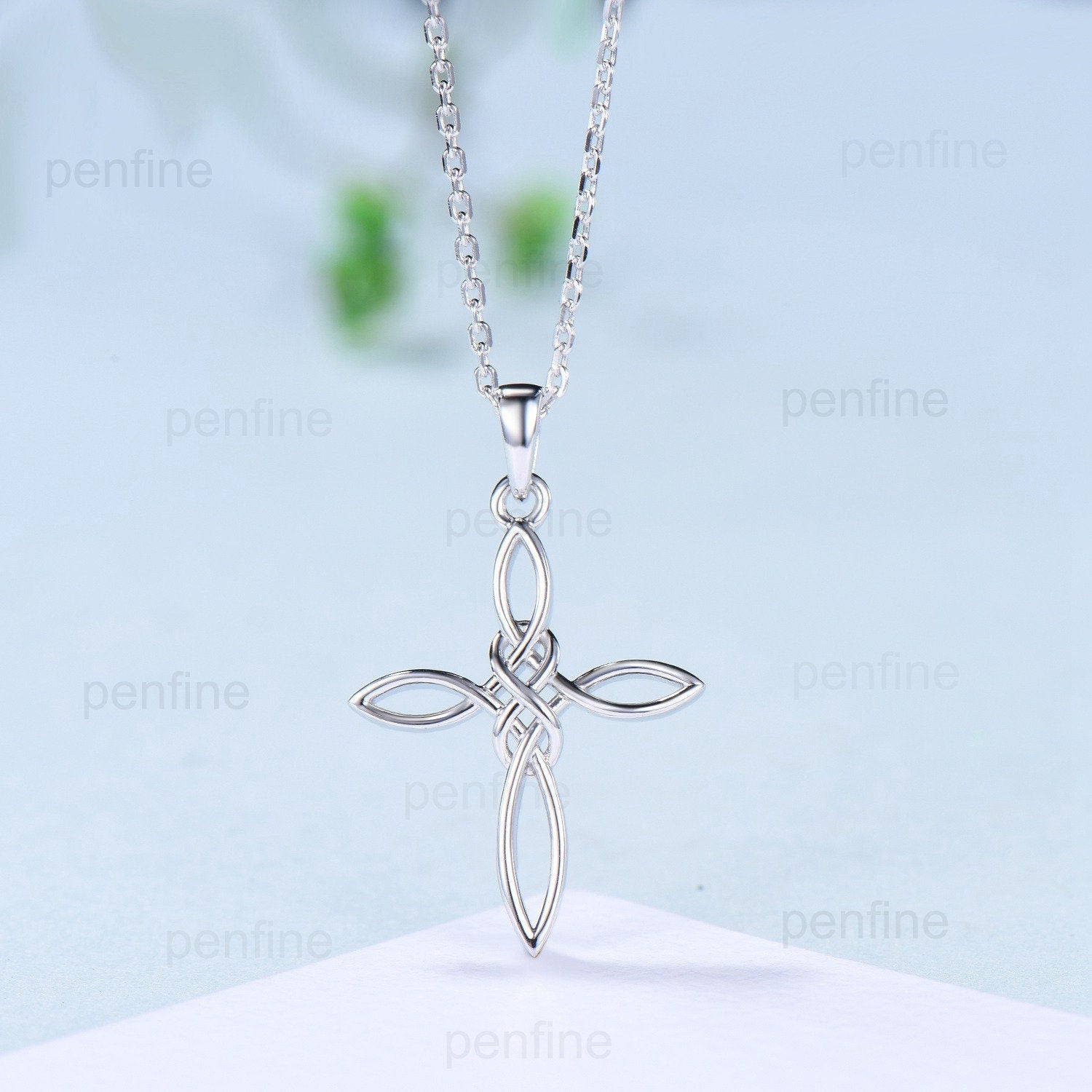 Viking Necklace for Women - 14K & 18K Solid Gold & Rose Gold Minimalist Pendant - Personalized Norse Jewelry with Celtic Cross Design - Perfect for Everyday Wear, Gifts & Viking-Themed Events