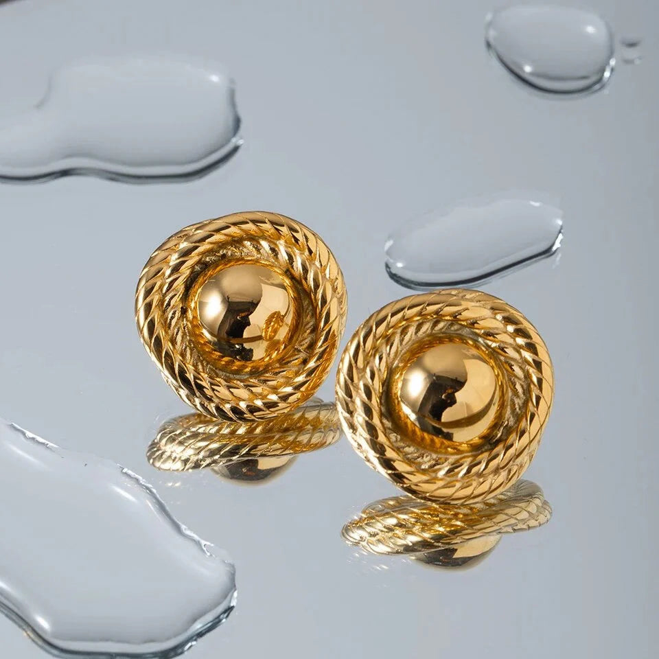 Annalisa Gold Earrings for Women - Elegant Dangle Hoop Earrings for Party, Wedding & Everyday Wear