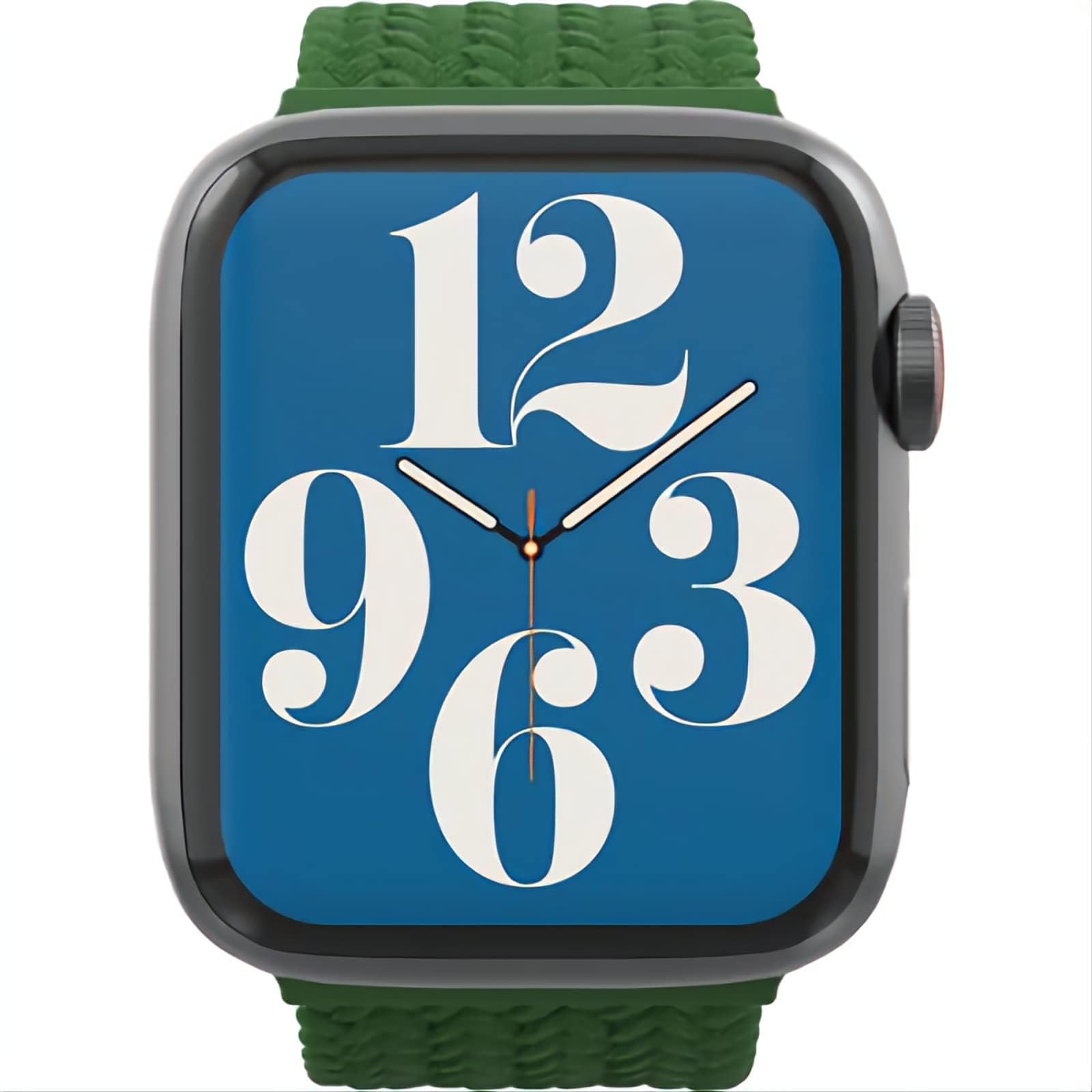 ZAGG Gear4 Braided Stretchy Solo Loop Band for Apple Watch 38mm 40mm 41mm - Medium Size (MD) - Forest Green - Compatible with iWatch Series 7/6/SE/5/4/3/2/1 - Elastic Strap Wristband - Perfect for Workouts, Running & Everyday Wear