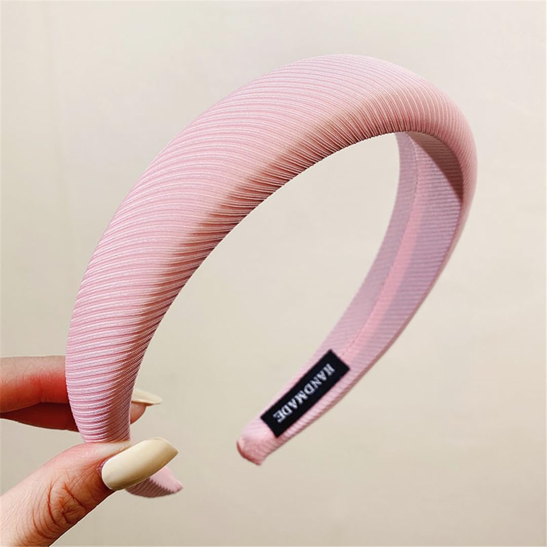 Women's Spring Hairbands - Fashion Hair Hoops & Headbands for Casual Wear (Pink)