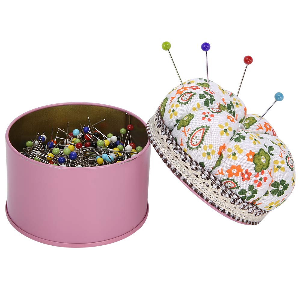 500Pcs Sewing Pins for Quilting & DIY Crafts with Cushion Holder - Perfect for Dressmaking & Fabric Projects