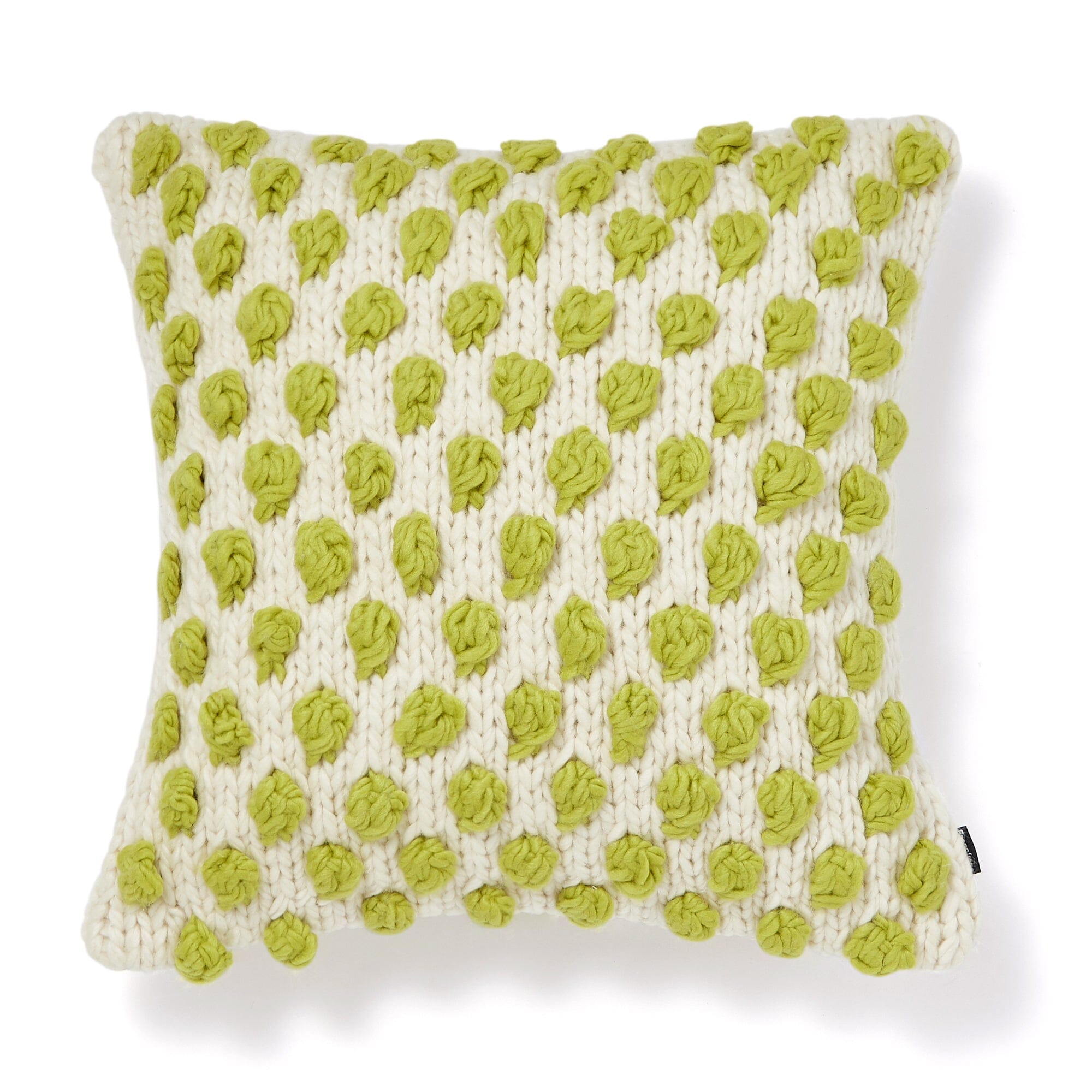 Soft Knit Knot Cushion Cover 18x18 Inches Light Green - Cozy Home Decor for Sofa, Bed & Living Room