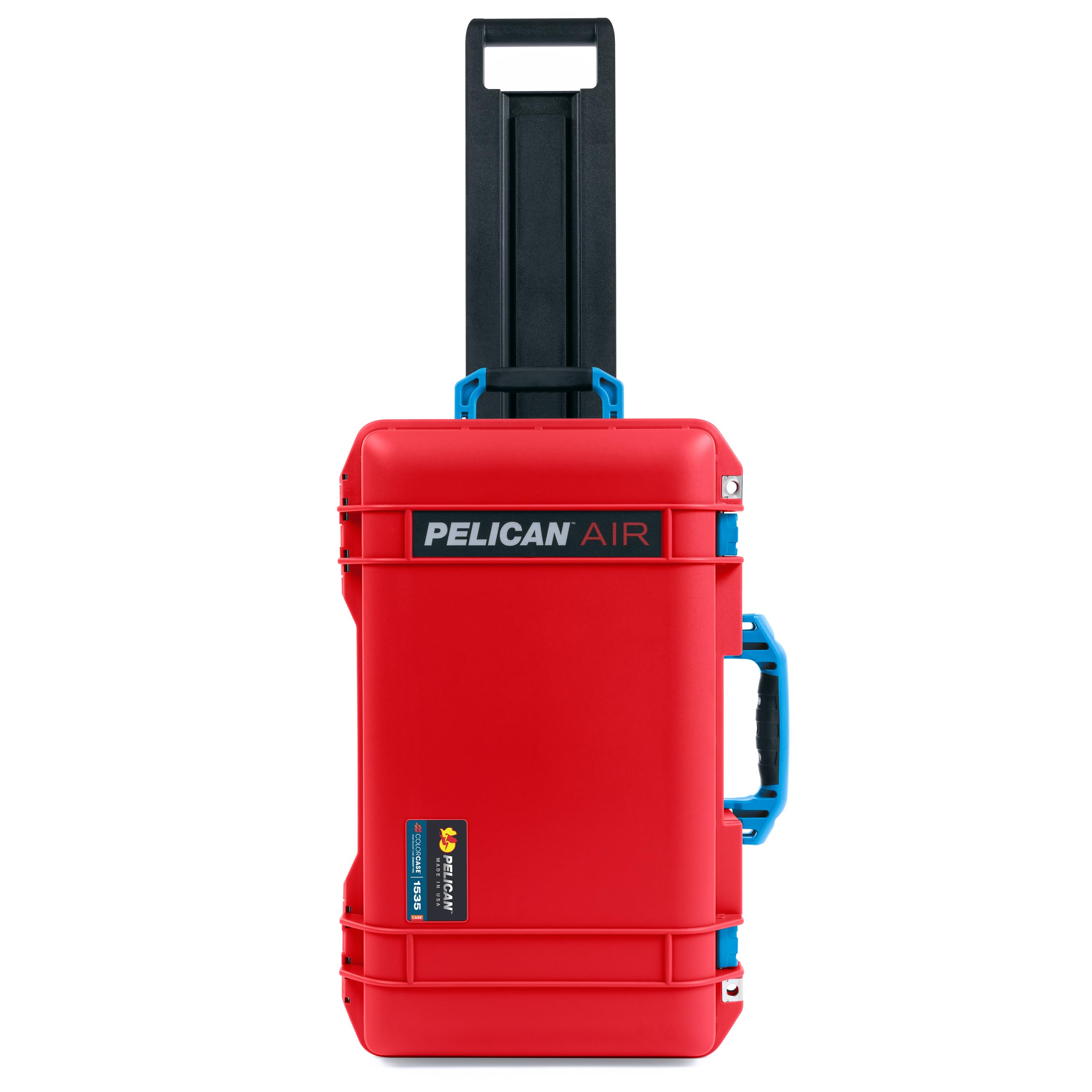 Pelican Air 1535 Waterproof Carry-On Case - Medium Size Travel Luggage with Blue Handles & Latches (Case Only) | Durable Protection for Camera Gear, Electronics & Valuables During Air Travel & Outdoor Adventures