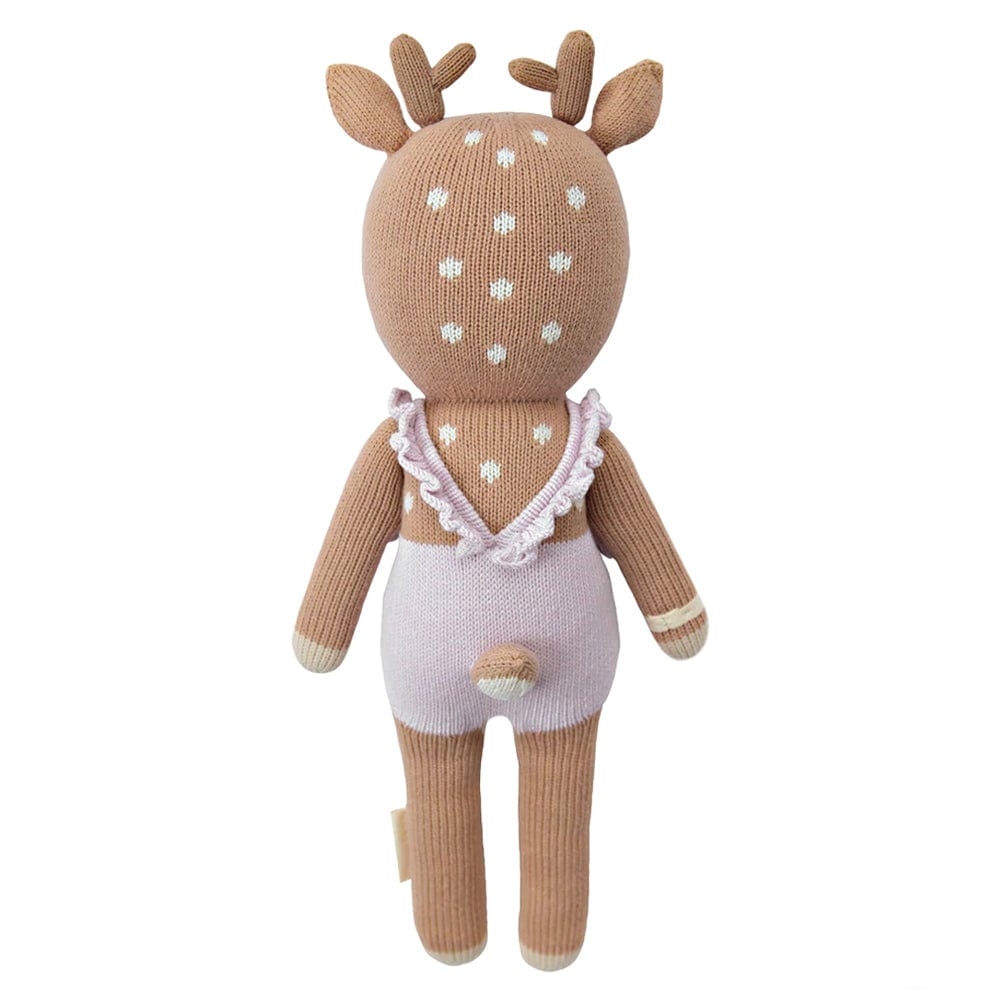 Cuddle+Kind Violet the Fawn Plush Stuffed Animal - Soft Huggable Deer Toy for Kids & Babies | Perfect for Nursery Decor, Gift Giving & Cuddle Time