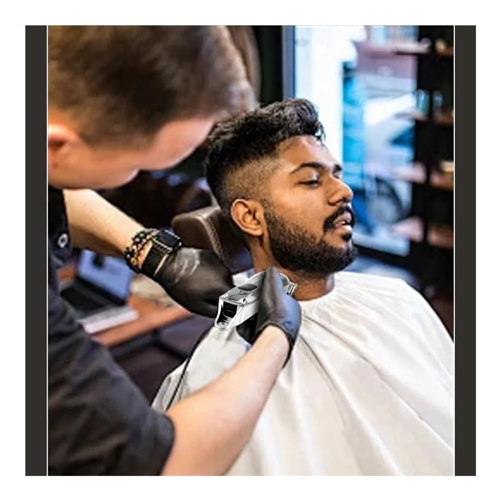 Professional Electric Hair Clipper for Men - High Power USB Rechargeable Beard Trimmer & Hair Cutting Machine - Perfect for Home Barbering, Grooming, and Styling