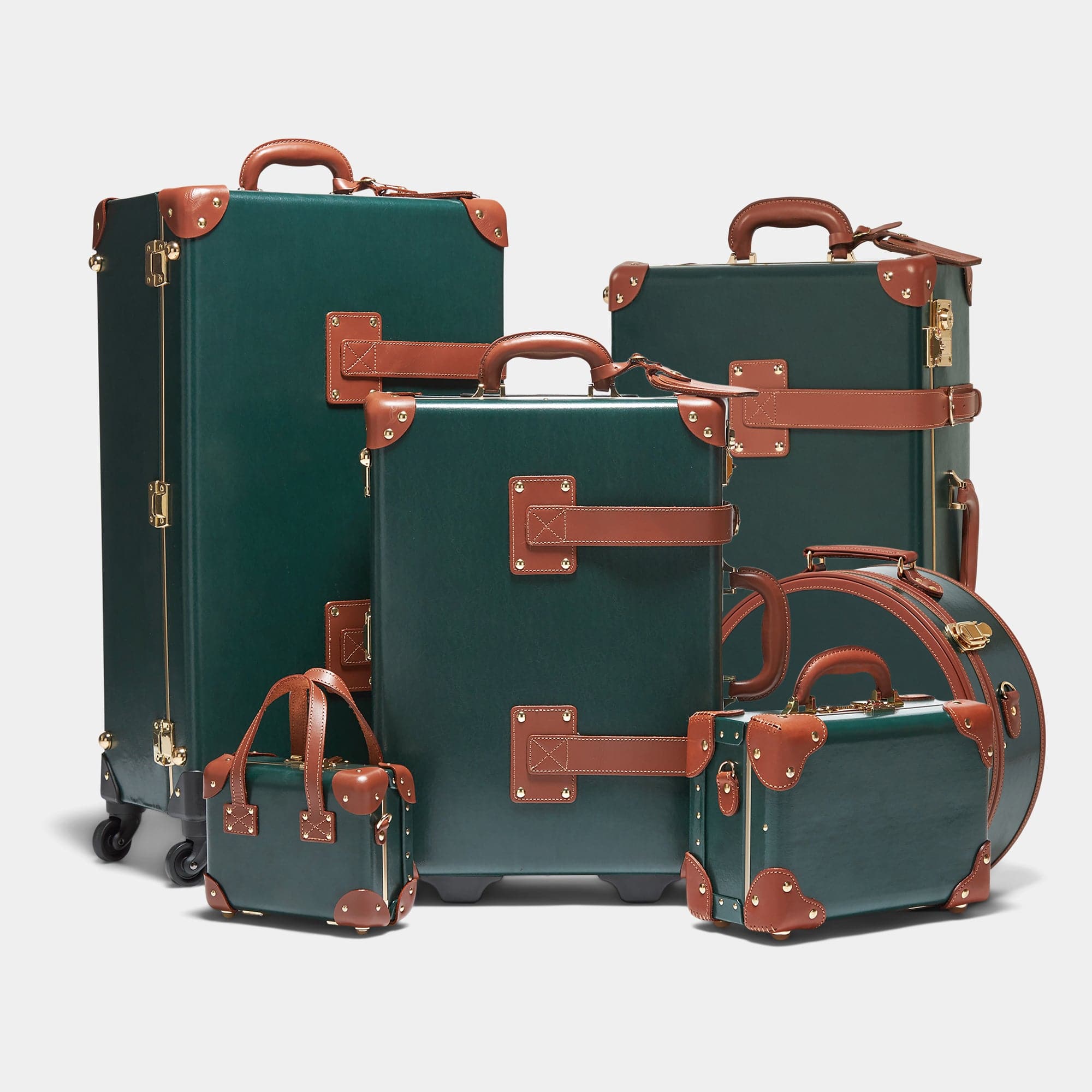 The Diplomat Hunter Green Hatbox Large - Stylish Storage for Hats, Scarves & Accessories | Perfect for Travel & Home Organization