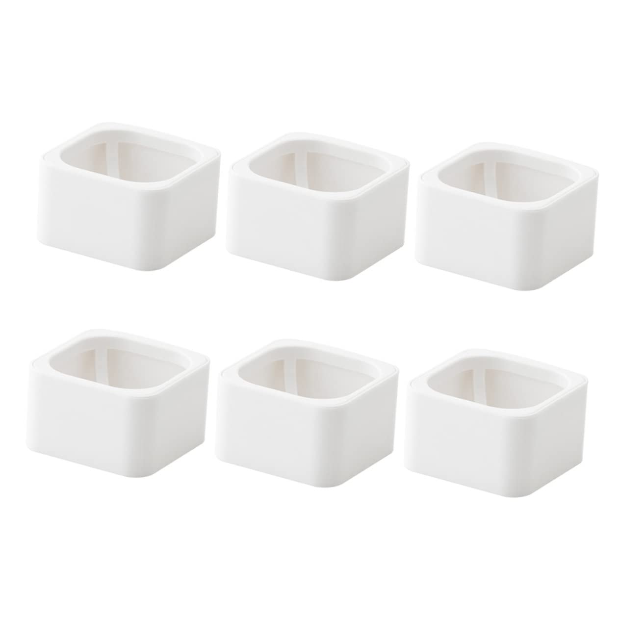 FOMIYES 6-Piece Powder Puff Holder Set - Makeup Sponge Organizer with Stand for Beauty Blenders, Foundation Sponges & Makeup Puffs | Compact Storage for Vanity, Travel, and Professional Makeup Kits
