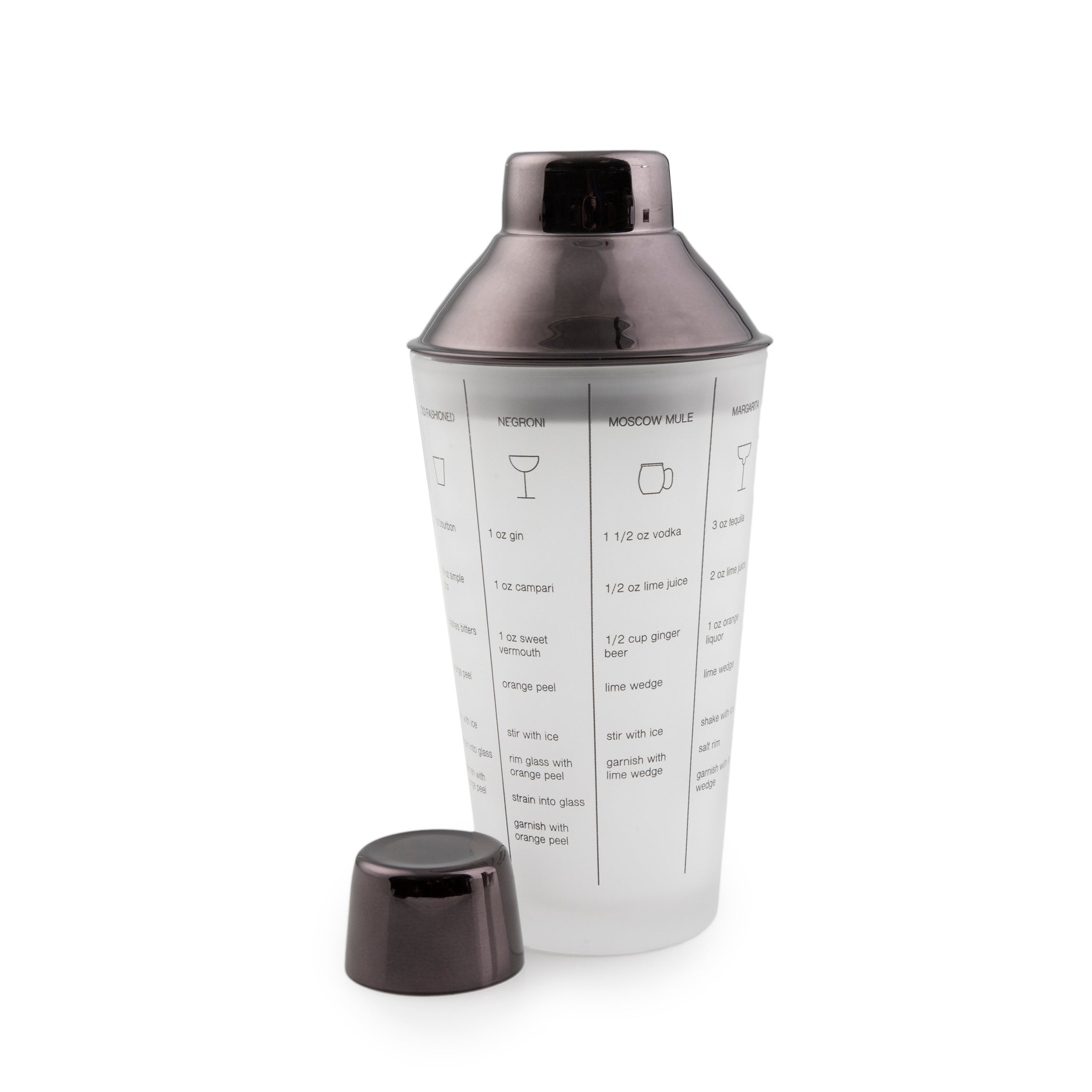 Professional 5-Piece Black Mixology Cocktail Shaker Set - Bar Tools for Home Bartenders & Cocktail Enthusiasts - Perfect for Parties, Home Bars & Mixing Classic Drinks