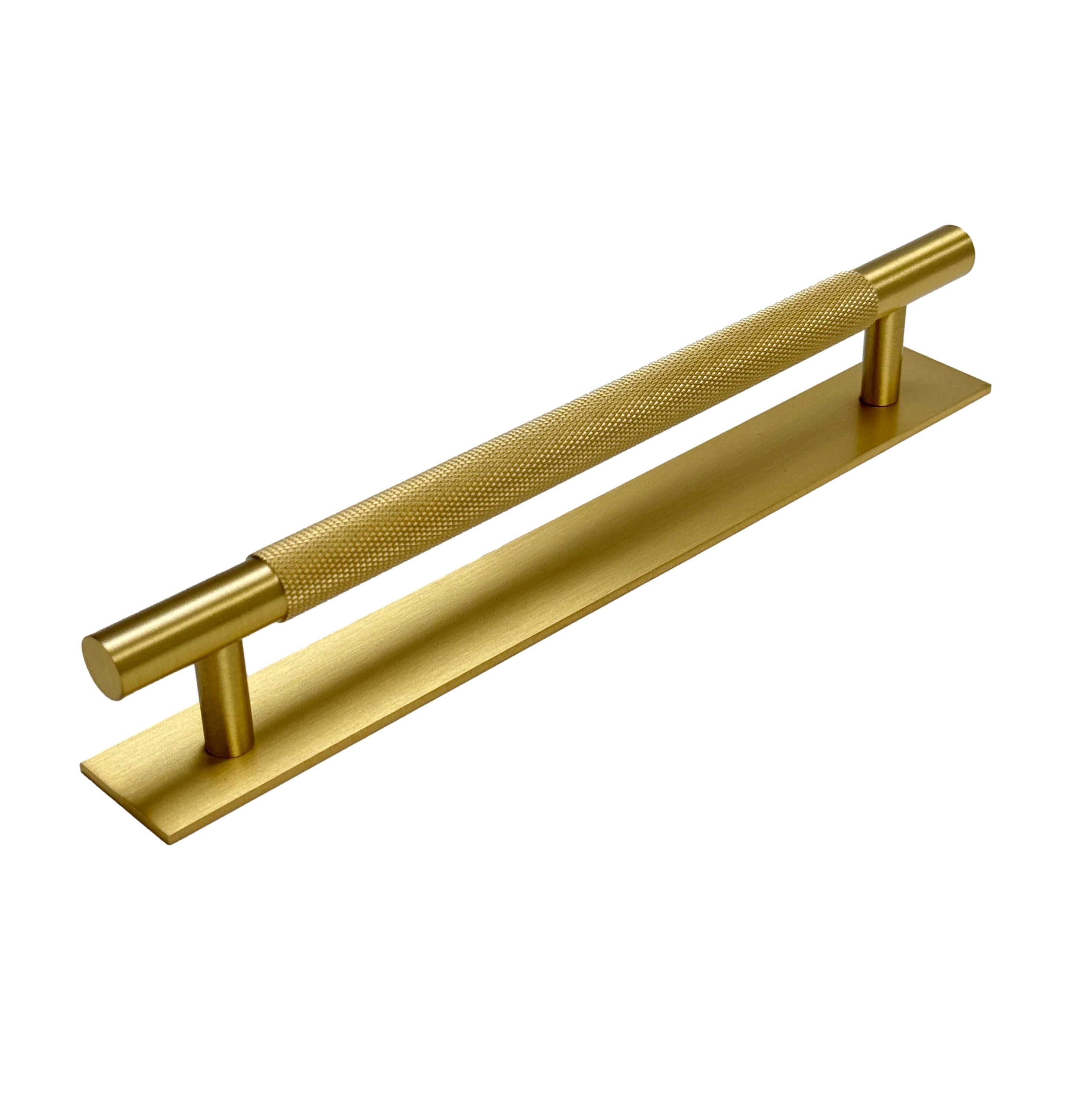 Brass Knurled Texture Drawer Pulls and Knobs - Satin Brass Finish | Vintage Cabinet Handles for Kitchen, Bathroom & Furniture Hardware