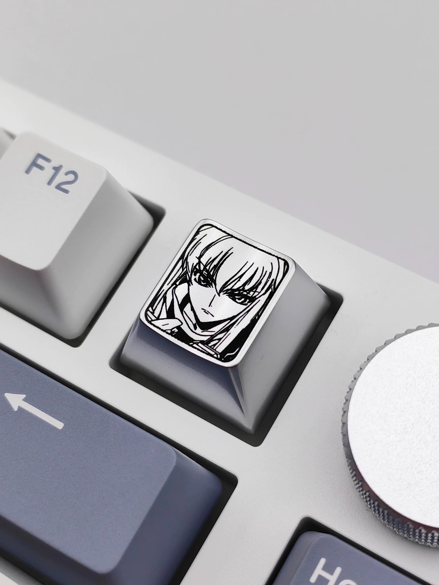 CODE GEASS Lelouch of the Rebellion C.C. Anime Keycaps - Zinc Alloy Custom Mechanical Keyboard Keycaps for Gaming & Typing Enthusiasts