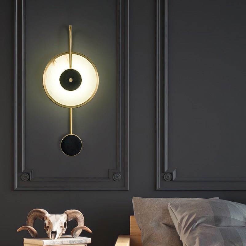 Kandy Alabaster Wall Lamp - Modern Minimalist Sconce Light Fixture for Bedroom, Living Room & Hallway Lighting