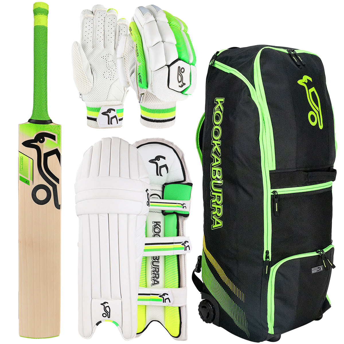 Kookaburra Kahuna 2.1 Cricket Bat Set with Gloves, Pads & Carry Bag - Complete Cricket Kit for Practice & Matches | Perfect for Beginners & Professional Players