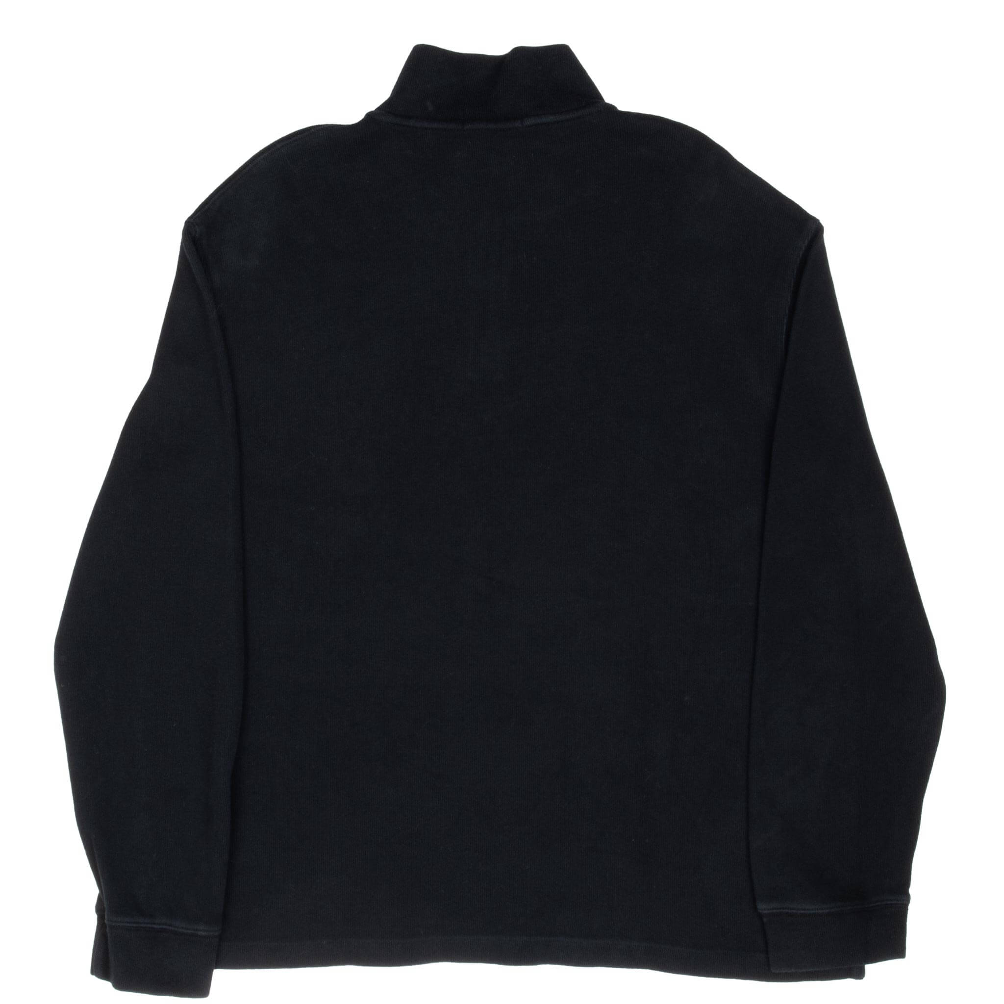 POLO RALPH LAUREN Men's Black Quarter Zip Sweater Size XL - Casual Office Wear & Outdoor Activities