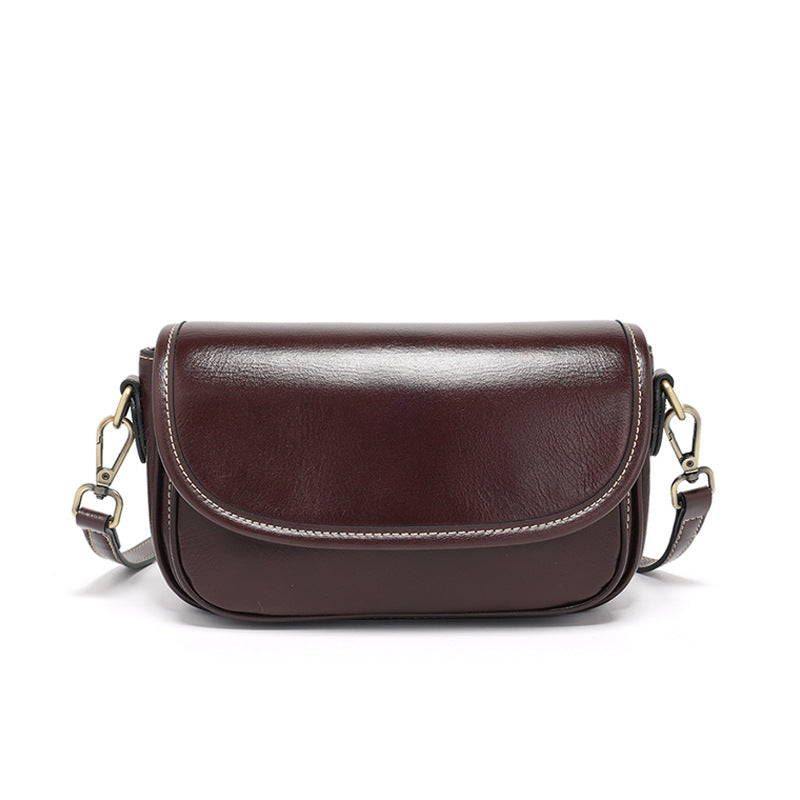 Stylish Leather Flap Crossbody Bag for Women - Fashionable Shoulder Purse for Daily Use, Travel & Shopping